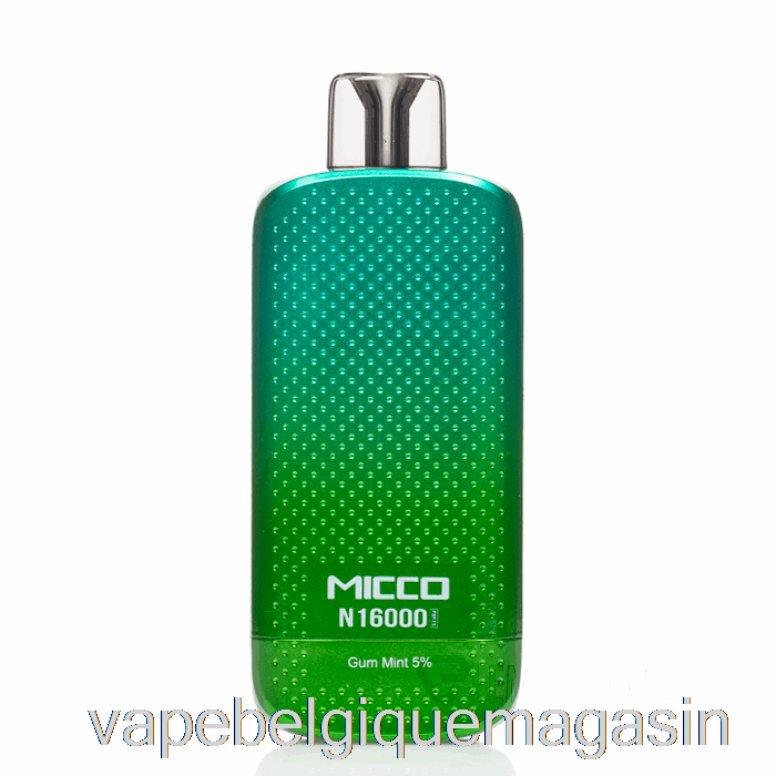 Vape Belgique Horizontech Micco N16000 Gomme Jetable Menthe